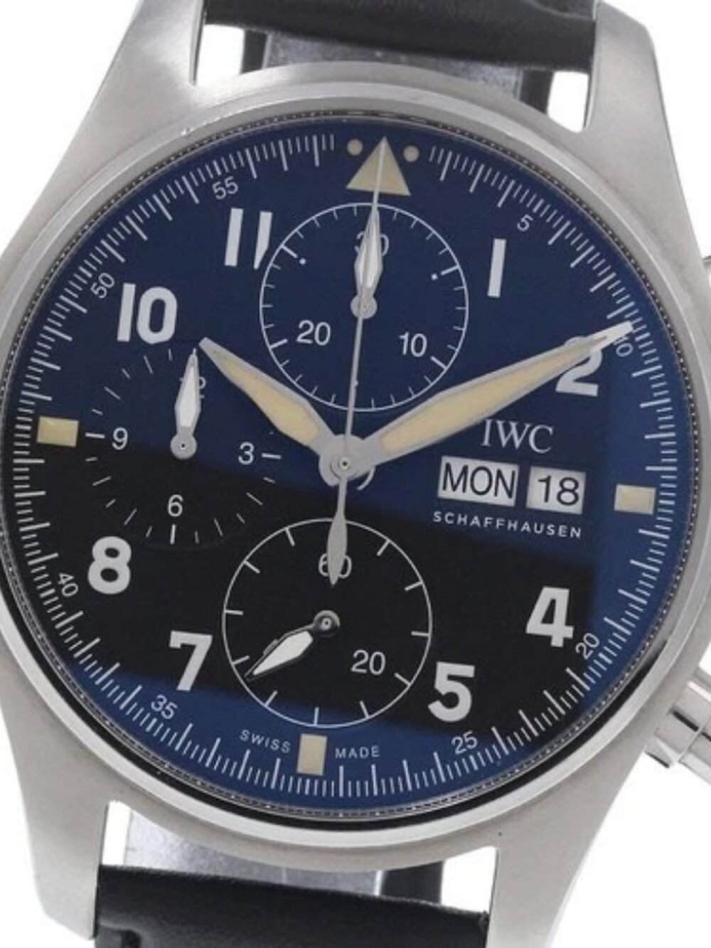 IWC SCHAFFHAUSEN Pilot watch spit fire IW387901 Chronograph AT Men's_965555
